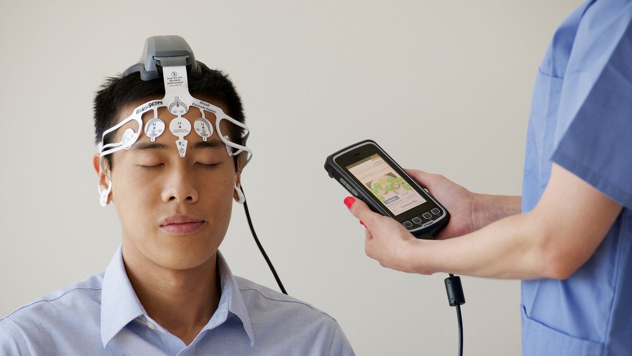 A diagram illustrating the effects of Cortistatin on brain wave activity during NREM and REM sleep
